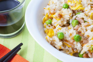 receta simple y sencilla  Arroz 3 delicias light