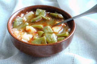 receta simple y sencilla Caldo de judías 