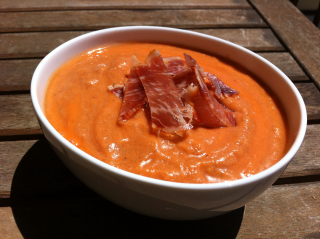 receta simple y sencilla  Salmorejo