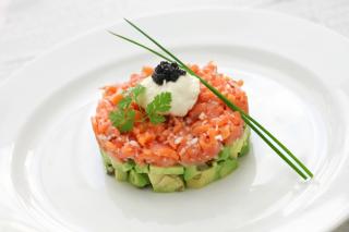 receta simple y sencilla  Tartar de salmón