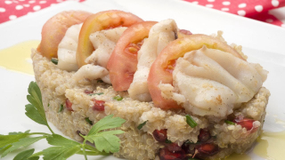 receta simple y sencilla  Cazuela de rape y quinoa