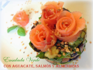 receta simple y sencilla Ensalada Coherente con salmón ahumado