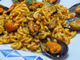 receta simple y sencilla  Fideuá de mejillones