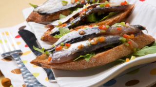 receta simple y sencilla  Tosta de sardinas