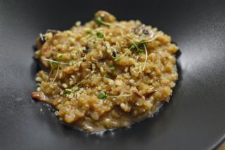 receta simple y sencilla  Risotto de boletus con germinados