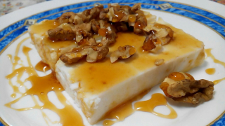 receta simple y sencilla Queso fresco con nueces