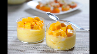 receta simple y sencilla  Mousse de mango