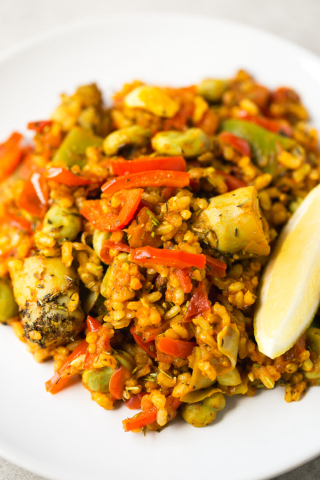 receta simple y sencilla Arroz vegetal