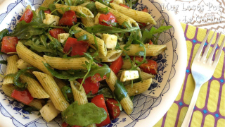 receta simple y sencilla  Pasta fresca con rúcula y albahaca