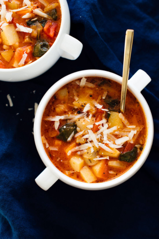 receta simple y sencilla  Minestrone