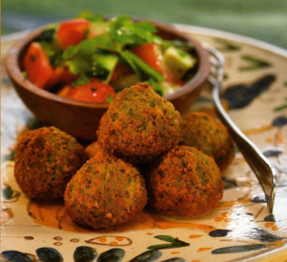 receta simple y sencilla  Falafel con verduritas