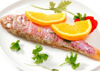 receta simple y sencilla  Salmonetes a la naranja