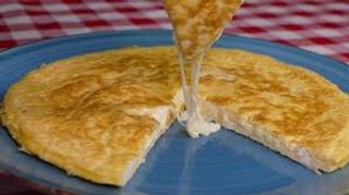 receta simple y sencilla Tortilla francesa con queso