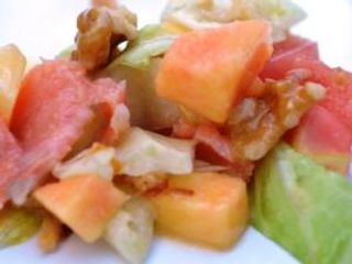 receta simple y sencilla Ensalada de salmón y nectarinas