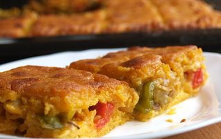 receta simple y sencilla Empanada de maíz con vieiras