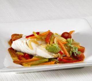 receta simple y sencilla Bacalao con verduras