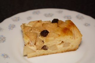 receta simple y sencilla  Tarta de pan y manzana