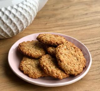 receta simple y sencilla Galletas de plátano y avena