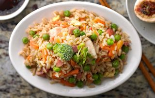 receta simple y sencilla  Arroz estilo chino