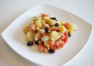 receta simple y sencilla  Ensalada de patatas