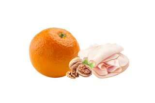 receta simple y sencilla Naranja, pavo y nuez