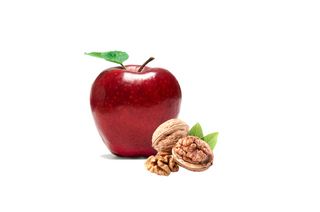 receta simple y sencilla Manzana y 2 nueces