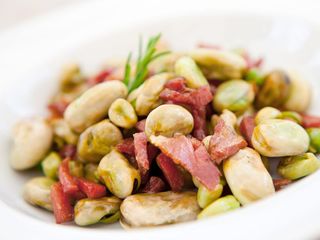 receta simple y sencilla  Habas a la asturiana