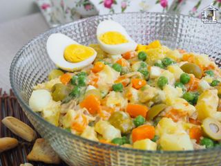 receta simple y sencilla  Ensaladilla rusa