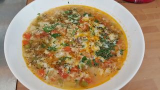 receta simple y sencilla Minestrone a la milanesa