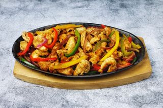 receta simple y sencilla Fajitas de pollo al microondas