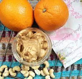 receta simple y sencilla Naranja y 2 anacardos