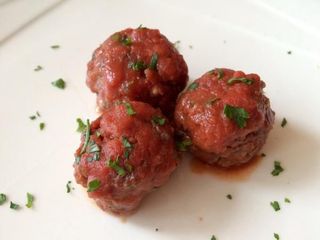 receta simple y sencilla  Albóndigas italianas (microondas)