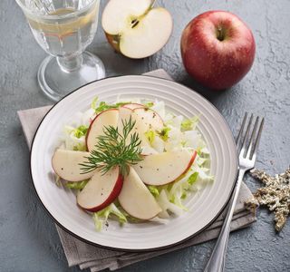 receta simple y sencilla  Ensalada de hinojo y manzana