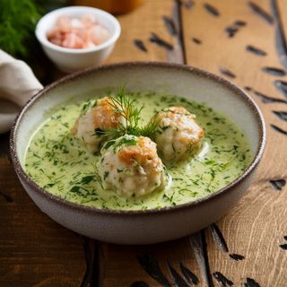 receta simple y sencilla  Albóndigas de merluza en salsa verde de eneldo