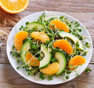 receta simple y sencilla  Ensalada de berros y naranja