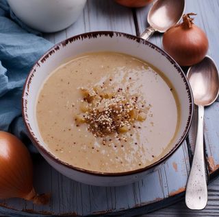 receta simple y sencilla  Crema de quinoa