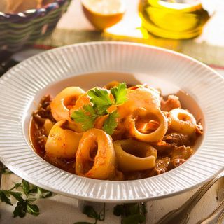 receta simple y sencilla  Calamares estofados