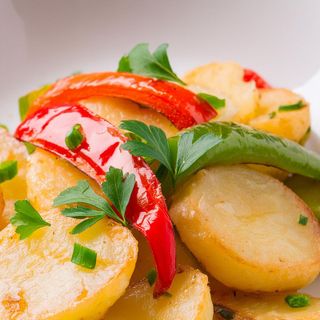 receta simple y sencilla  Patatas a lo pobre