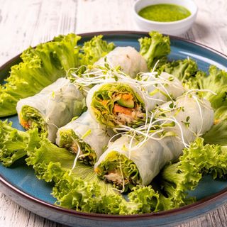 receta simple y sencilla  Rollitos de gambas y verduras